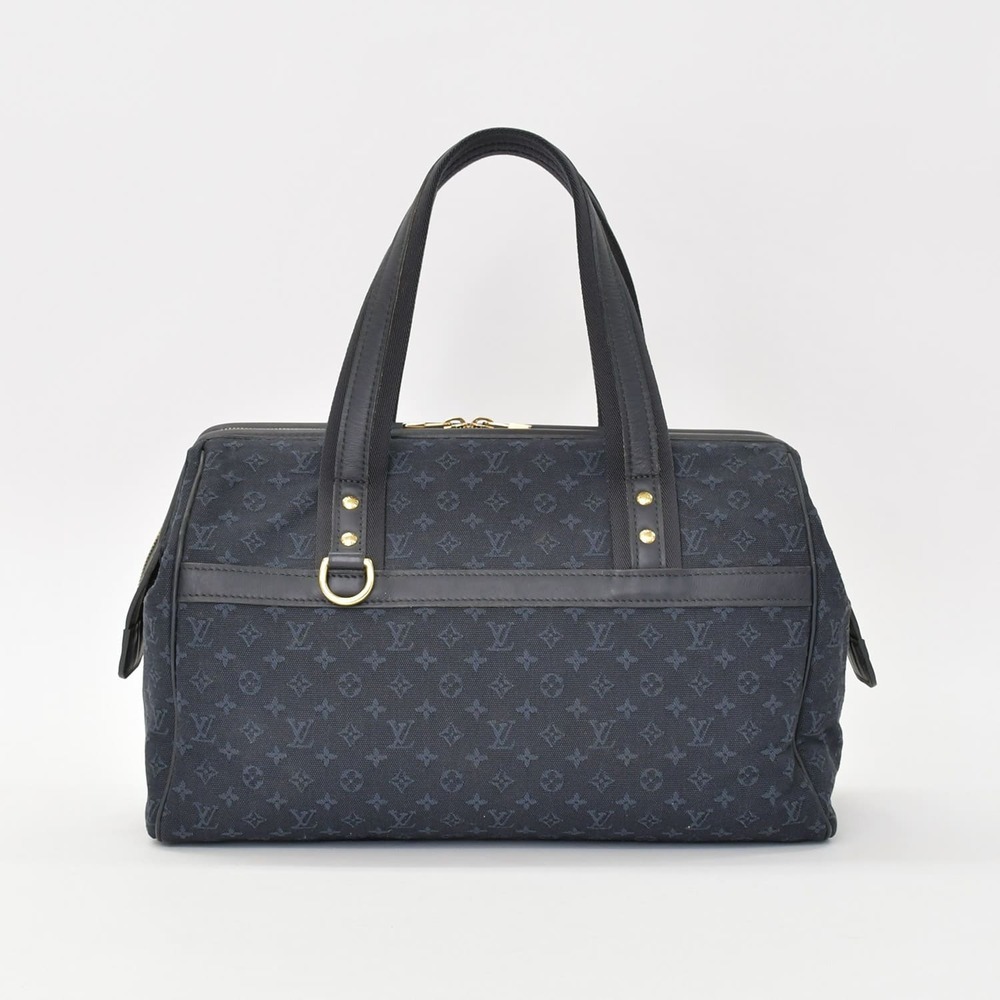 Louis Vuitton Monogram Blue Bag Navy Boston Josephine - Picture 3 of 9